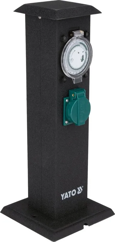 Gniazdo Ogrodowe Słupek Stalowy IP44 2*230V YATO