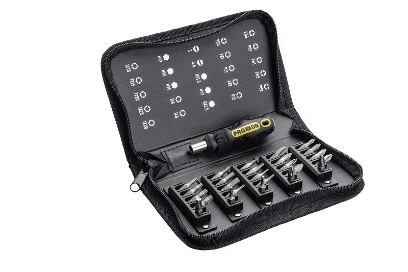 Zestaw Bitów Z Rękojeścią Mini Flex-Dot W Etui, 26 szt. PROXXON
