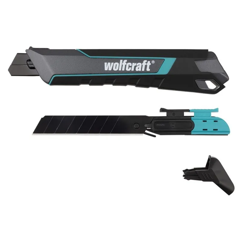Nóż Z Ostrzem Łamanym 18mm PRO Safety WOLFCRAFT