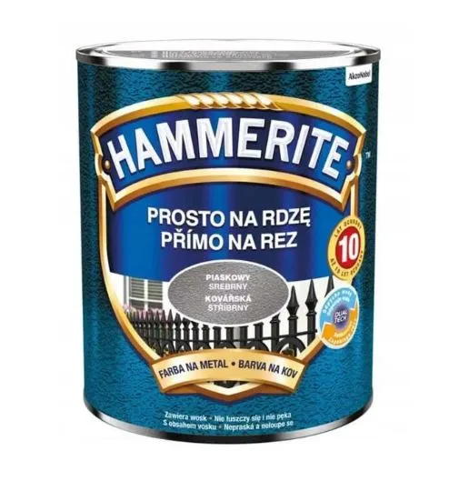 Emalia HAMMERITE Piaskowy 0,7l - Srebrny