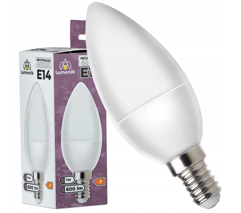 Żarówka E14 LED SMD 7W Nw C37 Lumenik 0370