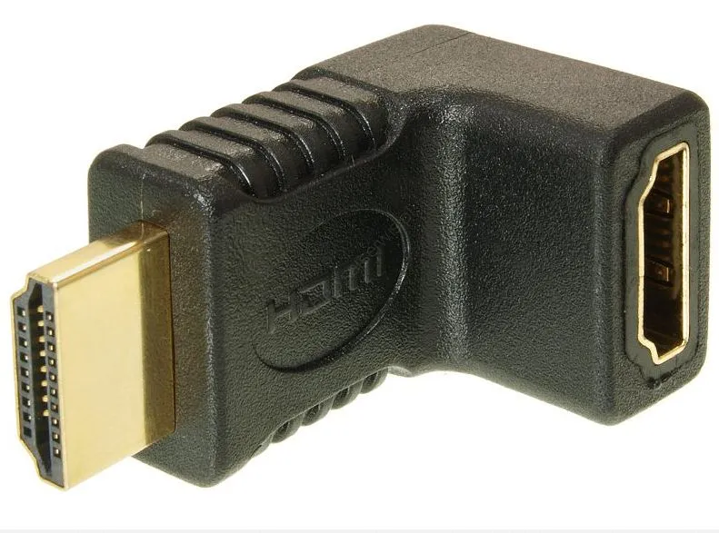 Złącze Kątowe HDMI Wtyk/Gniazdo Małe