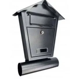 Skrzynka Na Listy Z Tubą SD1T Grafit METALBUD
