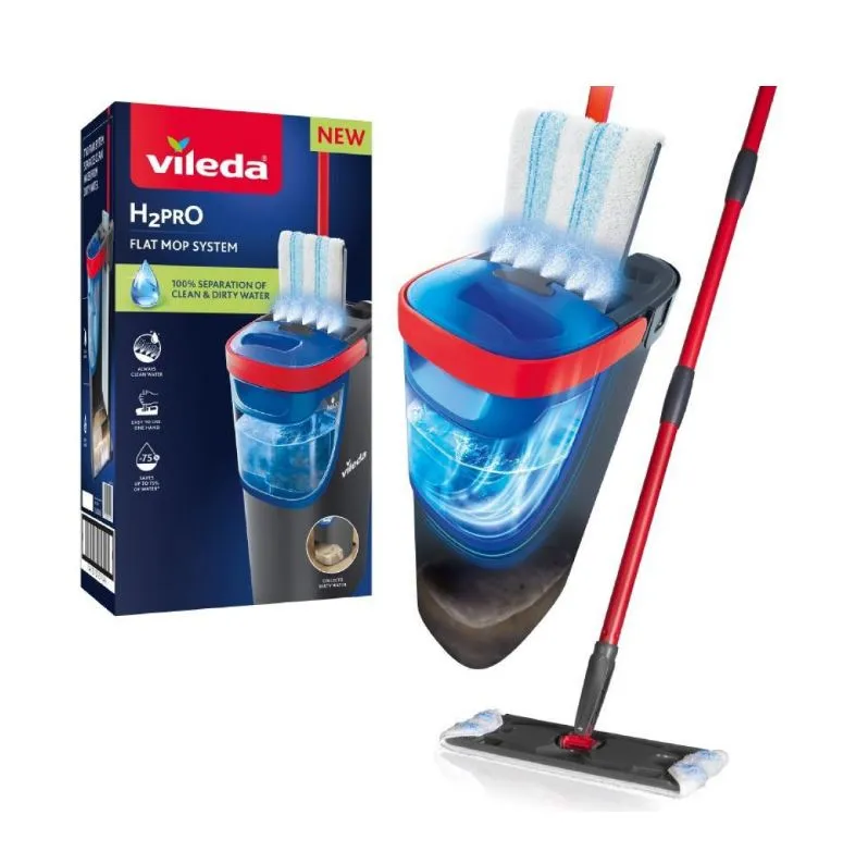 VILEDA Mop Płaski H2PRO Flat System Box