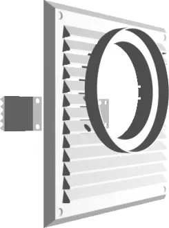 Kratka Do Pochłaniacza 215*215MM FI120MM - Biała