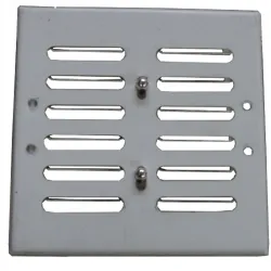 Kratka Metalowa Z Szyldem Nierdzewnym 14*14CM I Żaluzją
