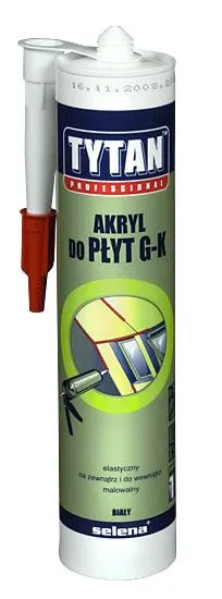 Akryl TYTAN Do Płyt Gipsowo-Kartonowych 280ml - Biały