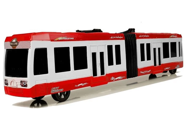 Autobus Przegubowy Z Napędem Frykcyjnym - Czerwony