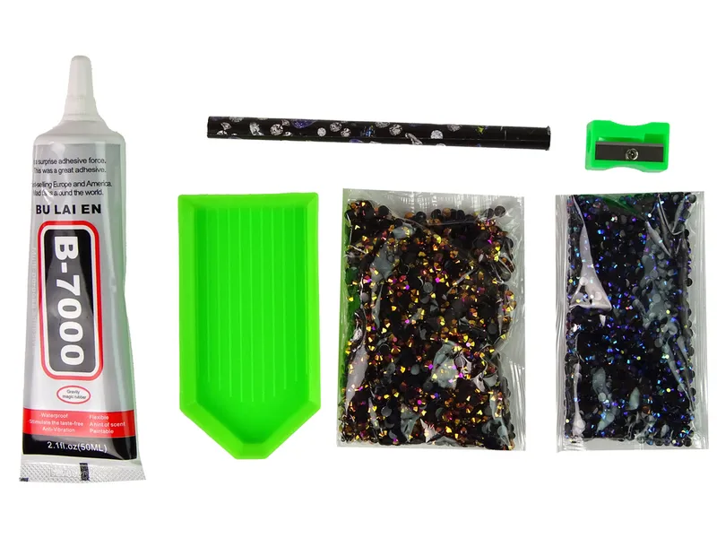 Zestaw Jednorożec DIY Diamenty Kryształki - Brązowy