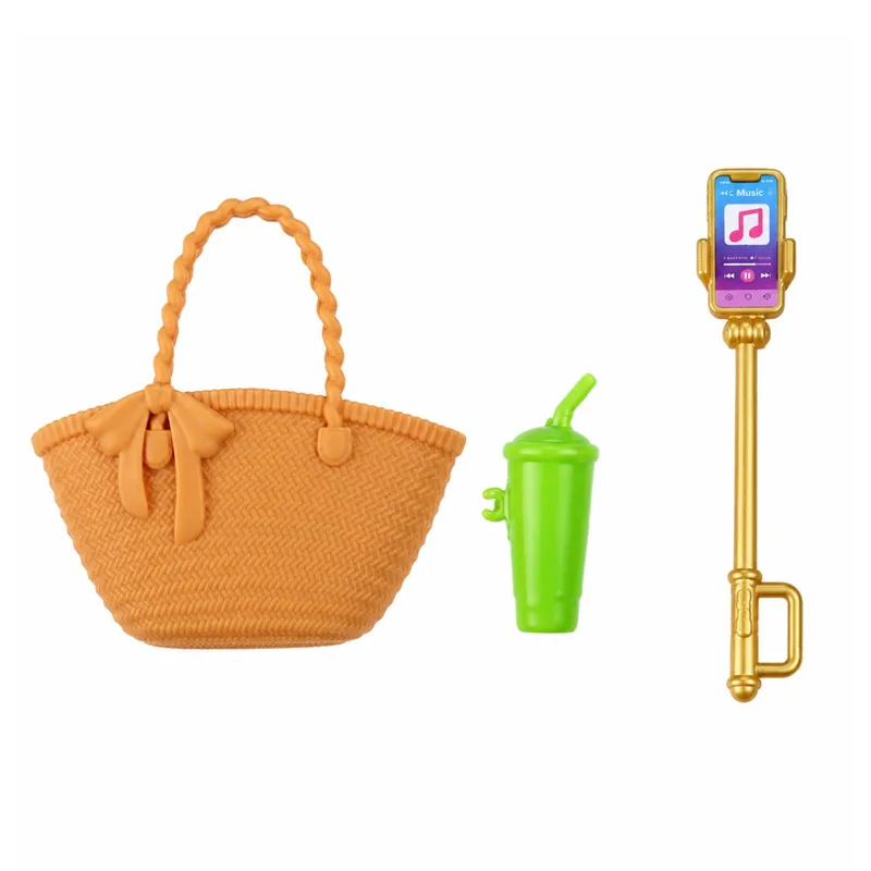 Lalka Anlily Fashion W Niebieskiej Sukience W Kwiaty Torba Akcesoria Zestaw