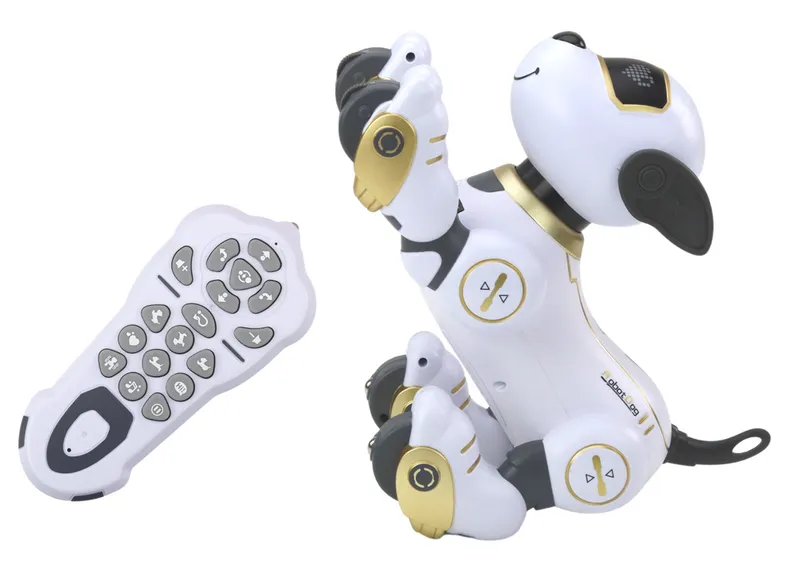 Robot Pies Interaktywny Zdalnie Sterowany Tańczy Wykonuje Polecenia - Złoty