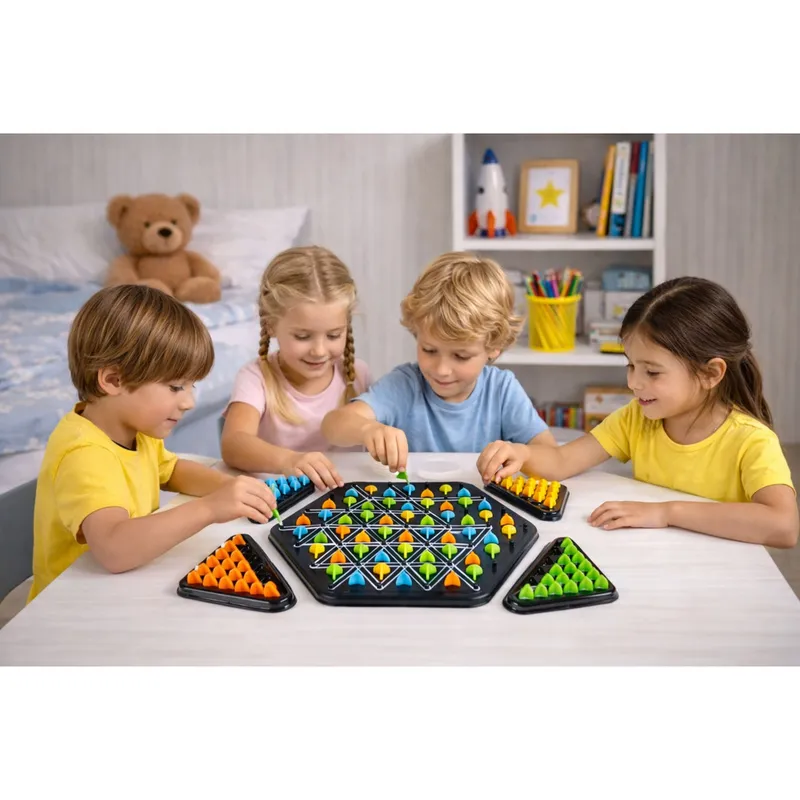 Gra Strategiczna Rodzinna Edukacyjna Puzzle Geometryczne Trójkąty
