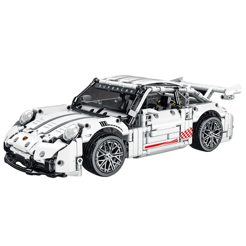 Klocki Konstrukcyjne Samochód GT Racing 1:14 1268 el - Biały