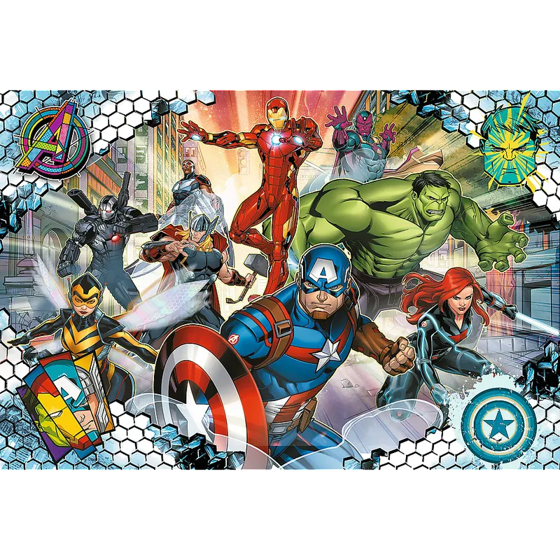 Puzzle - 100 - Sławni Avengers - DISNEY MARVEL The Avengers - TREFL 16454