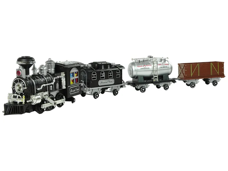 Ogromna Kolejka Pociąg Tory Dźwięk Światła Dym R/C 206,5 cm X 153,5 cm