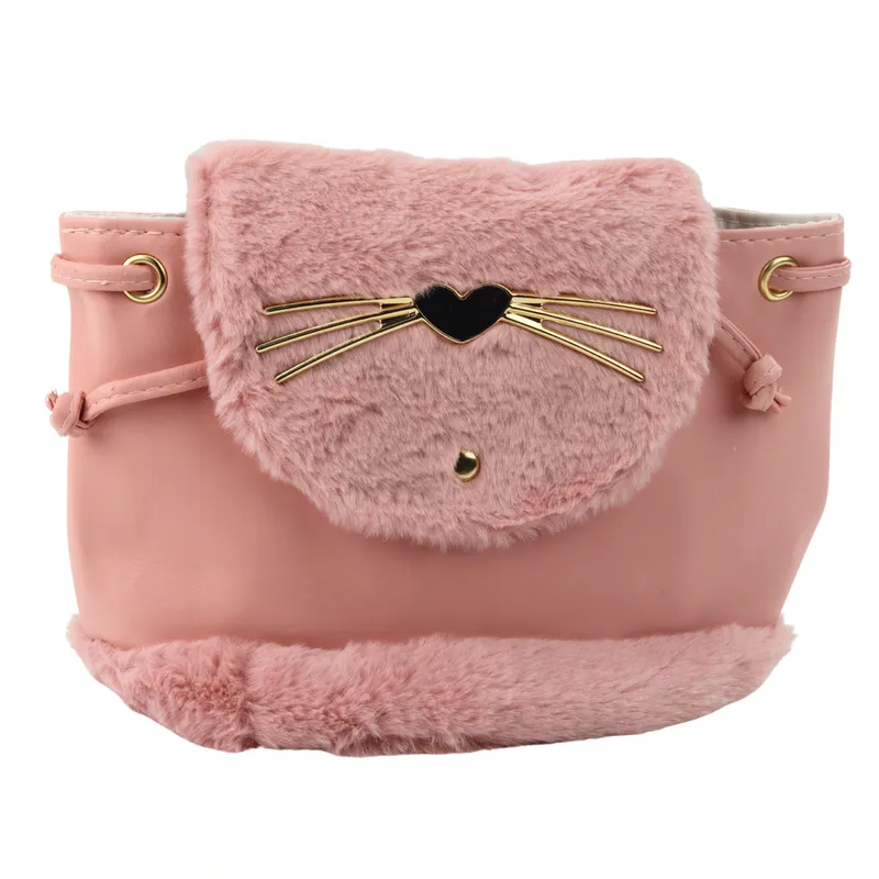 Plecak Dziecięcy Pluszowy Uszy Regulowany Pasek 22cm 4l - Różowy