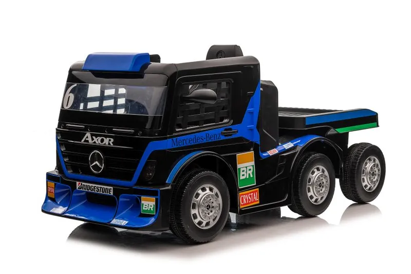 Auto Na Akumulator Ciężarówka MERCEDES + Naczepa XMX622B LCD - Granatowy