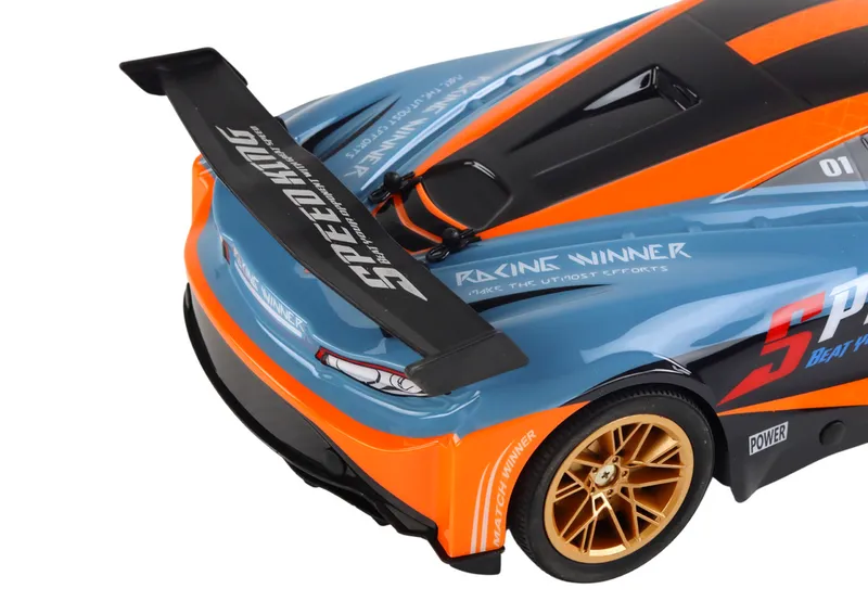Duże Auto Sportowe Zdalnie Sterowane 1:10 - Pomarańczowe