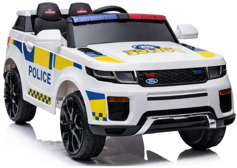 Auto Na Akumulator BBH-021 Światła LED Muzyka Pilot Policyjne - Białe