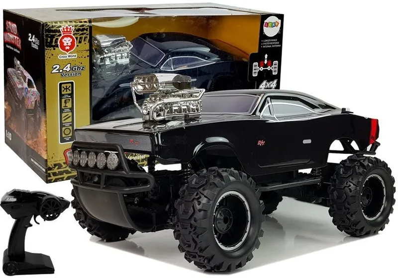 Auto Terenowe Zdalnie Sterowane 2.4G 4X4 - Czarne