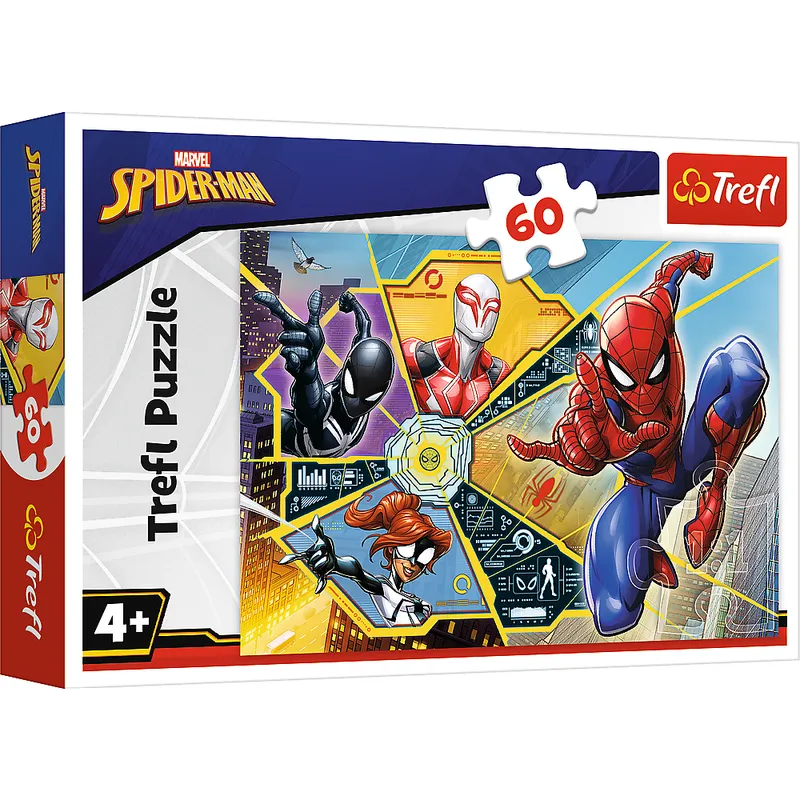 Puzzle - 60 - W Sieci - Spiderman - TREFL 17372