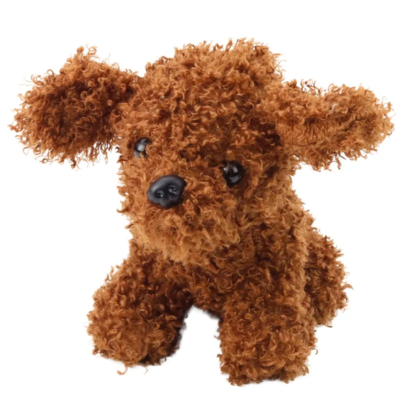 Pluszowa Maskotka Przytulanka Piesek Pudel Miniaturowy 20cm - Brązowy