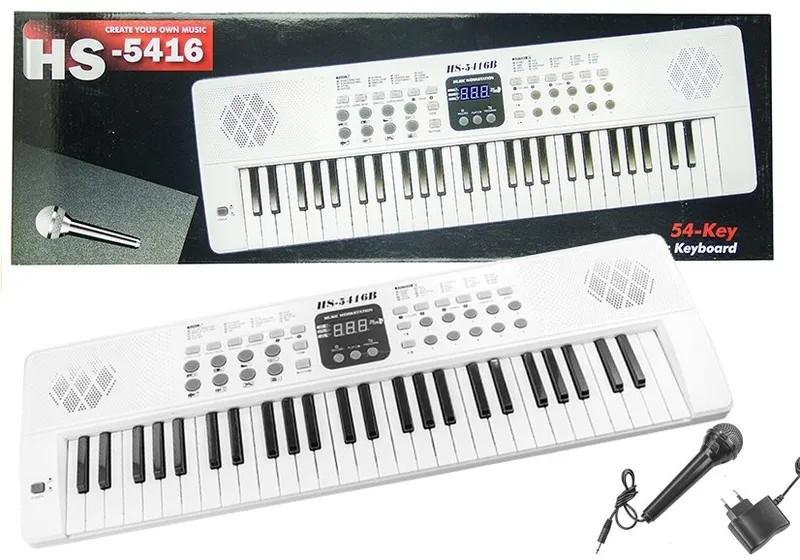 Keyboard Elektryczne Pianinko Z Mikrofonem USB