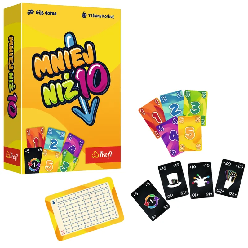 Gra Karciana Mniej Niż 10 TREFL 02880