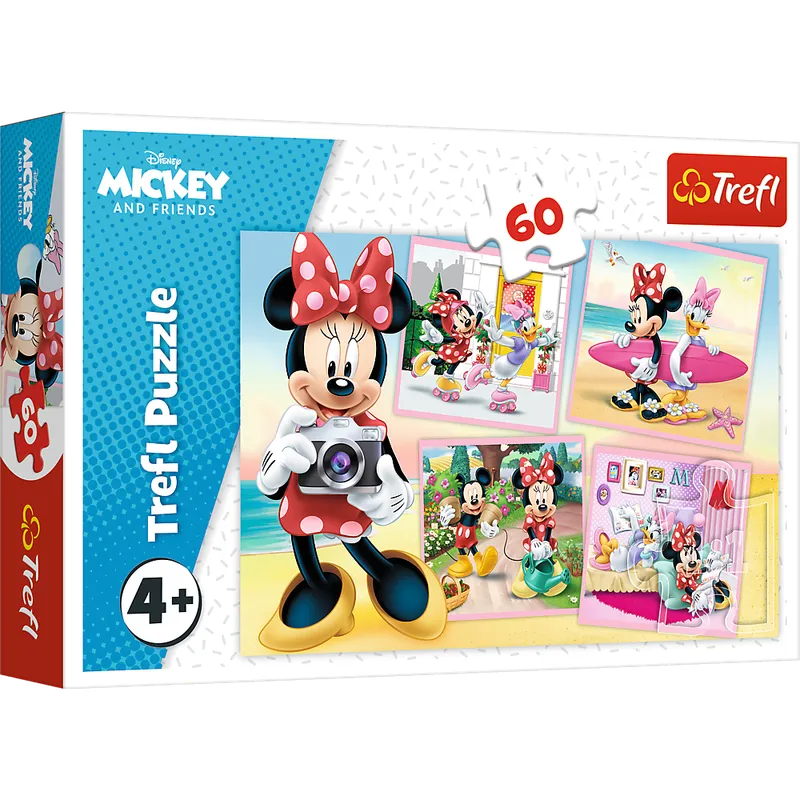 Puzzle - 60 - Urocza Minnie - DISNEY Minnie - TREFL 17360