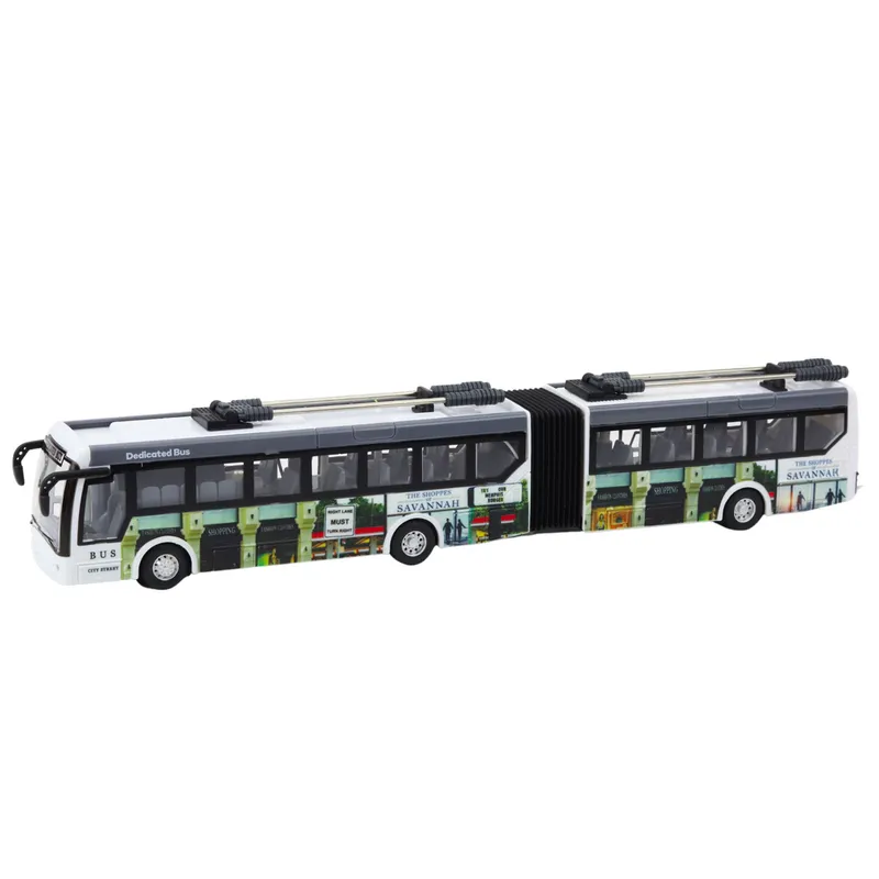 Trolejbus Miejski Zdalnie Sterowany RC Światła Transport Publiczny