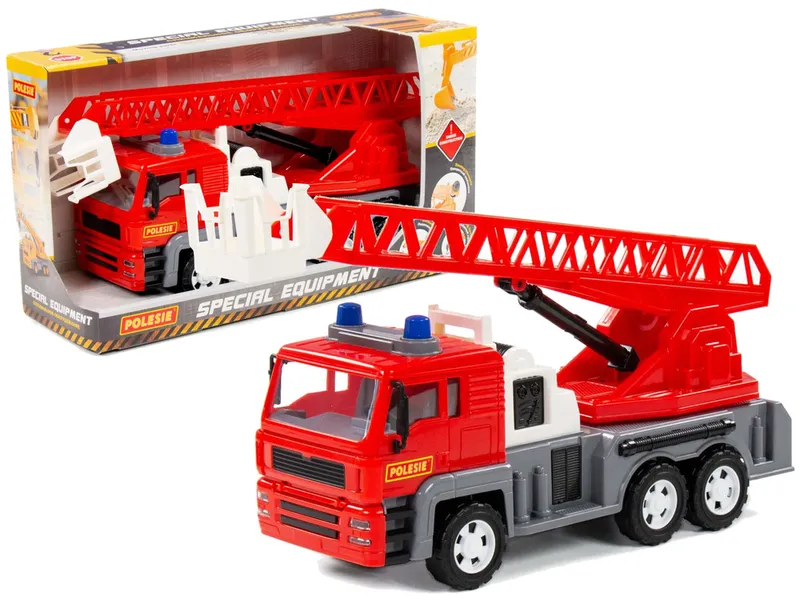 Samochód Auto Strażacki "Ałmaz" Wysuwana Drabina 70 cm 88956 - Czerwony