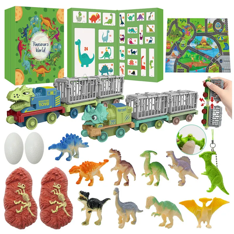 Kalendarz Adwentowy Dla Dzieci Dinozaury Figurki Akcesoria