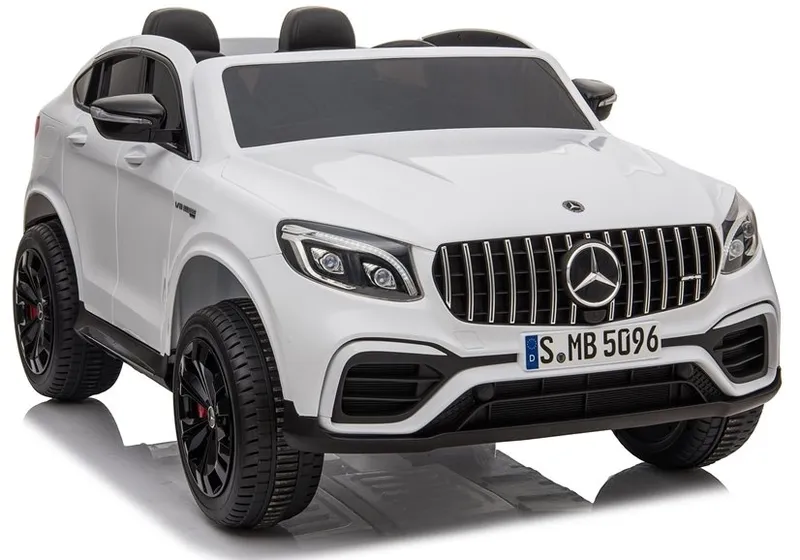 Auto Na Akumulator MERCEDES GLC 63S Dwuosobowy Światła LED MP3 - Biały