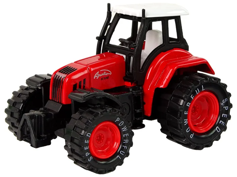 Traktor Ciągnik Resorak Metalowy Z Napędem