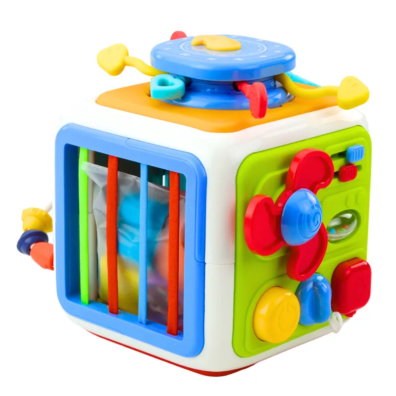 Kostka Interaktywna Sorter Edukacyjna Sensoryczna Dźwięki Kolorowa