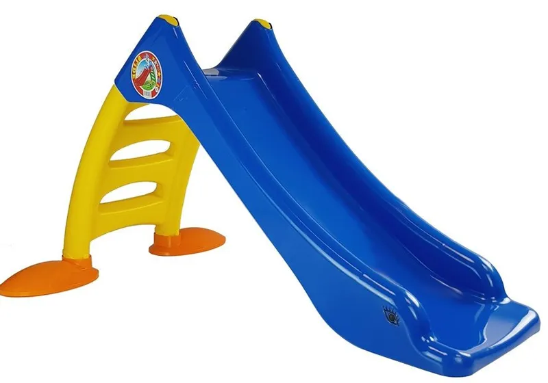 Zjeżdżalnia Ogrodowa Dla Dzieci 3-STOPNIOWA Drabinka 130 cm 424 - Niebieska