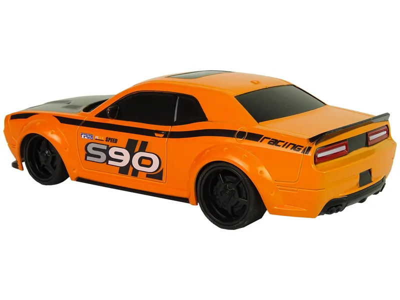Zdalnie Sterowane Auto Sportowe 1:24 Wyścigi 27 R/C Pilot - Pomarańczowe