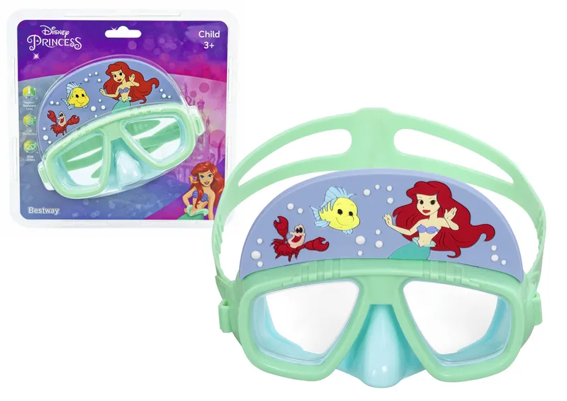 Okulary Do Pływania Mała Syrenka DISNEY BESTWAY 9103D - Miętowe
