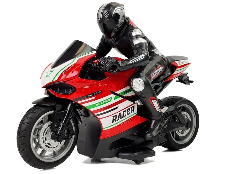 Motor Sportowy Ścigacz Zdalnie Sterowany 2.4G Zasięg 35 m - Czerwony