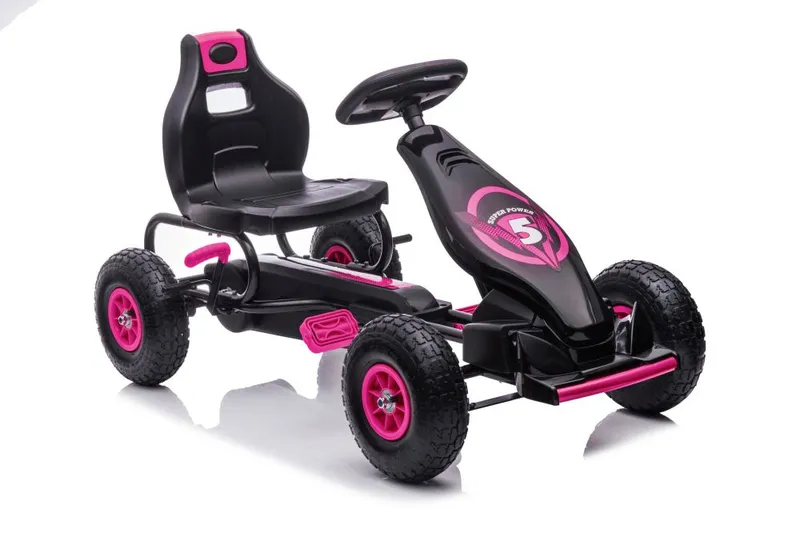 Gokart Na Pedały G18 - Różowy