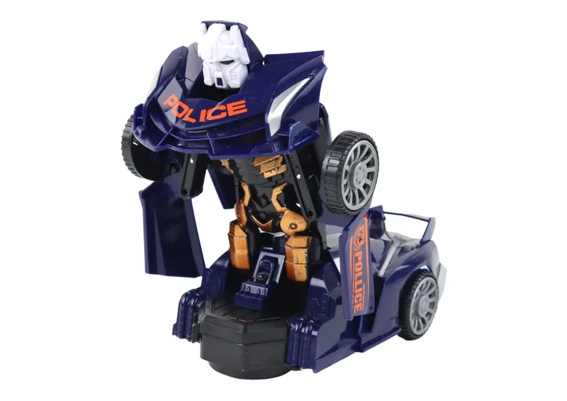 Samochód-Robot Policja - Granatowy