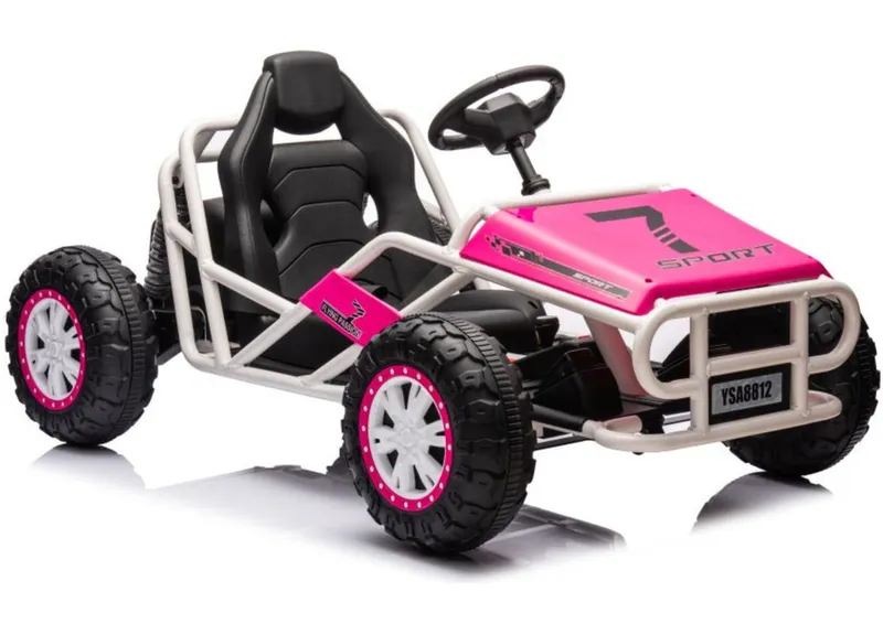Auto Na Akumulator Buggy A8812 24V - Różowe