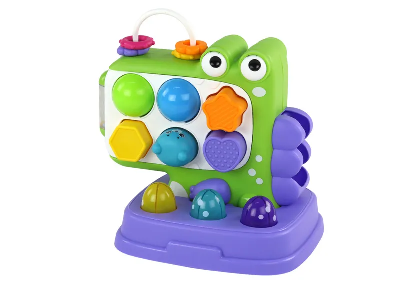 Dinozaur Panel Edukacyjny Whac-A-Mole Sorter Gra Dla Dzieci - Fioletowy