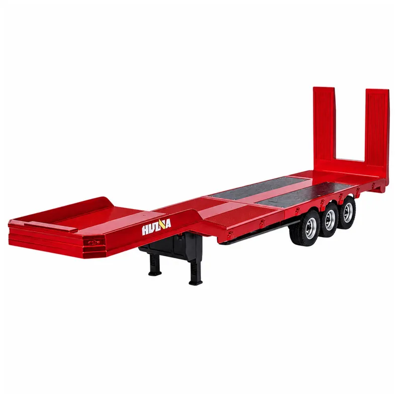 Przyczepa Niskopodwoziowa Naczepa Do Scania 770S Huina 1:18 - Czerwona