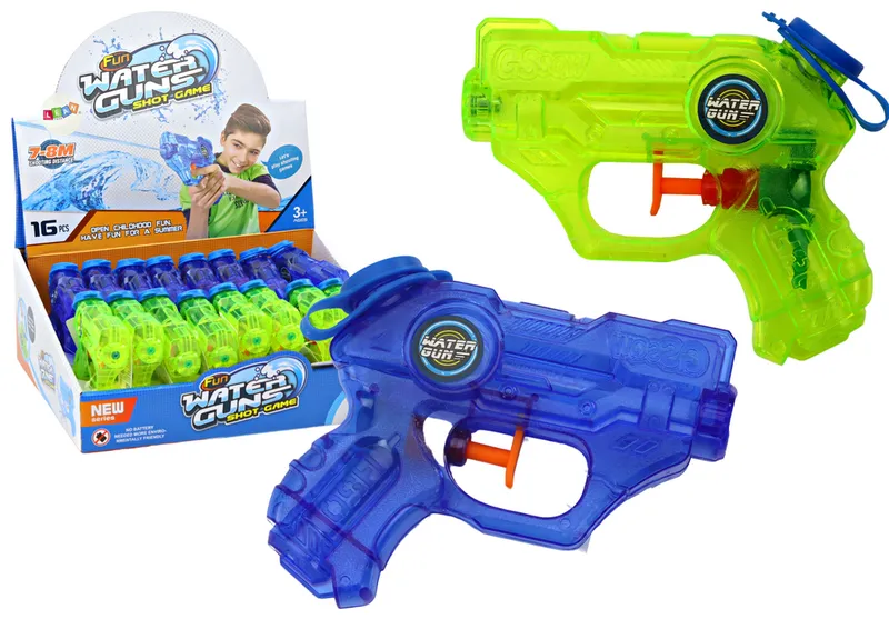 Mini Pistolet Na Wodę Zielony Granatowy Zasięg 7-8M
