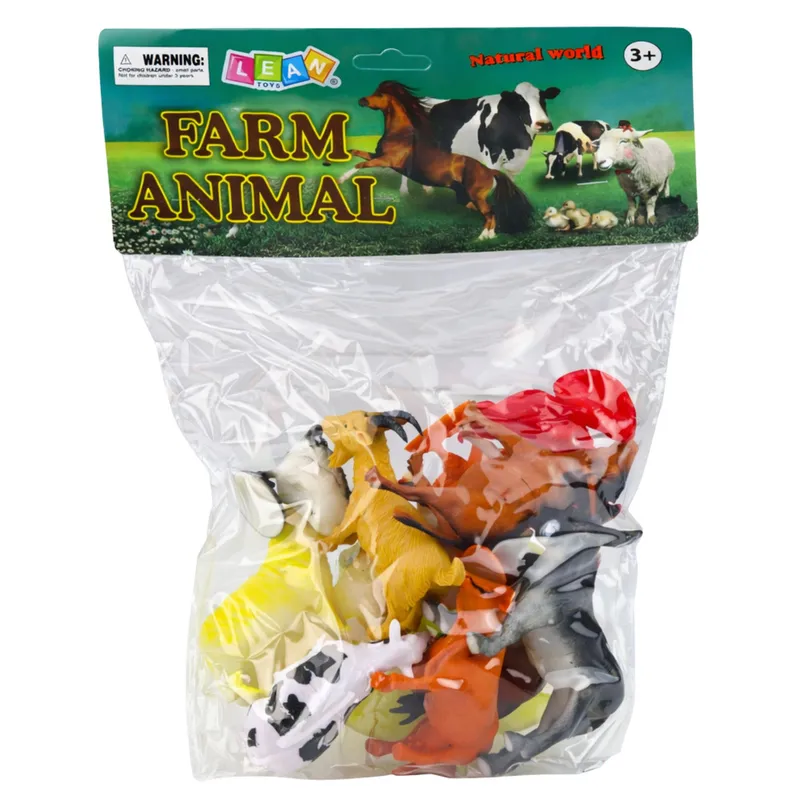 Zestaw Figurki Zwierzęta Gospodarskie Domowe Farma 12 szt