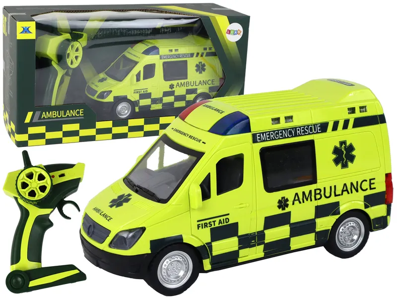 Zdalnie Sterowany Ambulans Ze Światłami - Żółty