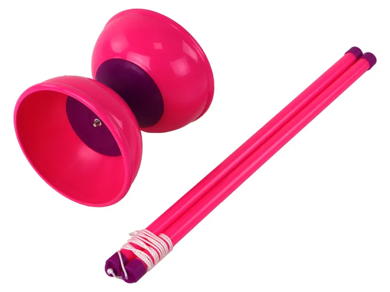 Gra Zręcznościowa Jojo Żonglowanie Diabolo 13.5x11.5 cm - Różowe