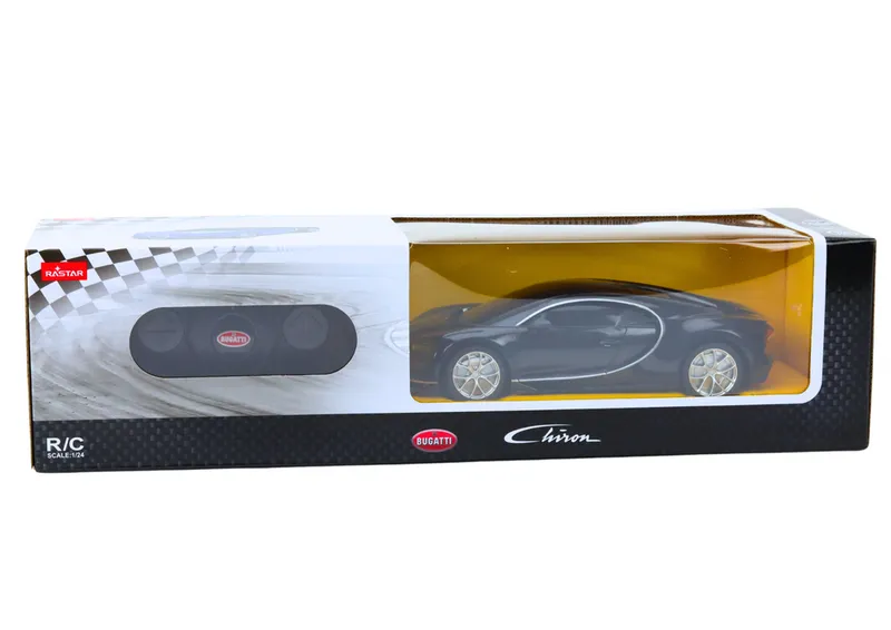 Auto Bugatti Veyron Chiron Samochód Zdalnie Sterowany RC 1:24 - Czarny