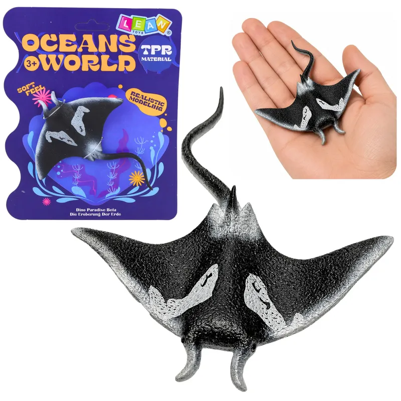 Ryba Gumowa Płaszczka Figurka Rozciągliwa Realistyczna Ryba Oceaniczna 13cm